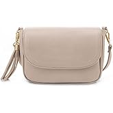 EVVE Small Crossbody Bags for Women Trendy Flap Saddle Purses with Tassel Vegan leather Shoulder bag | Small, Trendy, Flap, Purses, with Tassel, Small