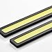 RioRand RR-2P-6W-6K-S LED Daytime Running Light (2-Piece Waterproof Aluminum High Power 6W 6000K Xenon Slim COB, White)