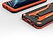 Zizo Static Series Compatible with Samsung Galaxy S8 Plus Case Military Grade Drop Tested with Built in Kickstand Black Orange