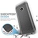 TJS for Motorola Moto E4 Case, [Full Coverage Tempered Glass Screen Protector] Dual Layer Hybrid Shockproof Drop Protection Impact Rugged Case Armor Cover Compatible Motorola Moto E4 (Black)