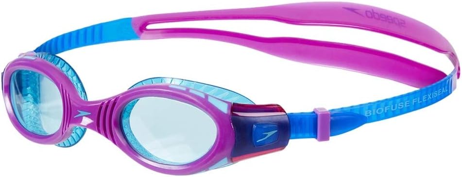 speedo futura biofuse flexiseal gafas natacion infantil para piscina color azul violeta talla unica