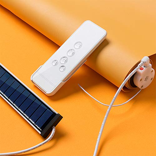 Rollerhouse Solar Roller Shades for Windows Remote Control Blinds Battery Powered Suit 1.18 inch(30mm) Pipe