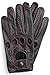 Riparo Genuine Leather Full-finger Driving Gloves (Small, Black/Red Thread)
