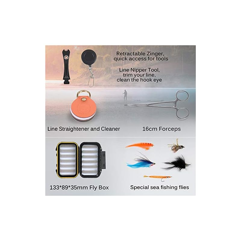 Wenhu Combos De Pêche -9ft 8-10wt Complet D’eau Salée Fly Rod Reel Line Crochets Accessoire Combo Full Sea Fly Fising Rod Kit