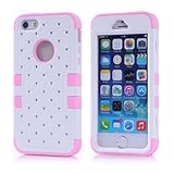 iPhone 5S Case ,iPhone 5 Case ,Kaseberry Carryberry Crystal Diamond Bling Hybrid Cover Case for iPhone5 5s 5G