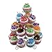 Greatflower Pack of 6 Artificial Cupcake Model Fake Cake,Mixed Colors