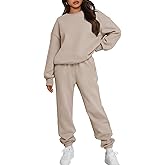 Trendy Queen Sweatsuits Women 2 Piece Outfits Two Piece Crewneck Sweatshirts Sets Lounge Fall Sweatpants 2026 Tracksuits