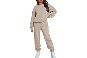 Trendy Queen Sweatsuits Women 2 Piece Outfits Two Piece Crewneck Sweatshirts Sets Lounge Fall Sweatpants 2025 Tracksuits