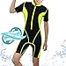 CtriLady Kids Youth Neoprene Wetsuit Keep Warm Swimsuit for Swimming Surfing Snorkeling Diving Water Sports
