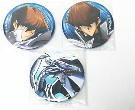 Amazon 遊戯王 海馬瀬人 ブルーアイズホワイトドラゴン 缶バッジ キャラバッジ セット アニメ 萌えグッズ 通販