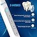 Sonic Electric Toothbrush, NYZ Wireless Rechargeable Sonic Electric Toothbrushes with 3 Modes 2 Soft Bristle Head and Smart Timer IPX7 Waterproof (White)