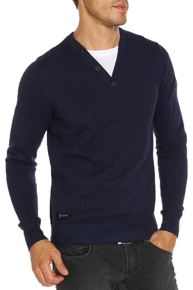 Dissident Mens Yneck 3 Button T Shirt 