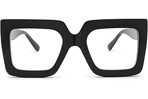 Pro Acme Blue Light Blocking Glasses Big Square Thick Frames Fake Glasses for Women