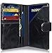RFID Blocking Passport Holder (9 Slots), GreatShield Theft Proof Leather Wallet [5 Credit Card Slots | 3 Cash Compartments | 1 Passport Slot] for Men & Women - Black