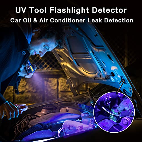 WORKPRO Rechargeable Pen Light with UV Flashlight, 2 LED White Light