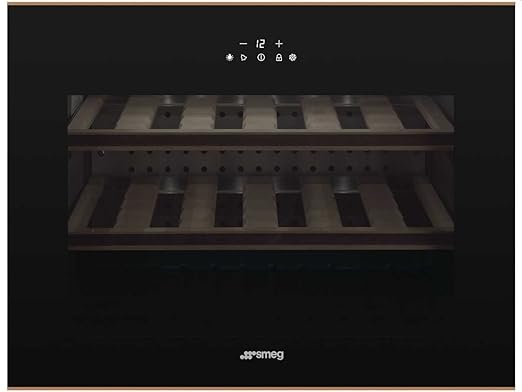 Smeg CVI618NRS Integrado Nevera de vino termoeléctrico Cobre ...