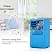 Personal Air Conditioner Fan, ROSKY Air Personal Space Cooler 9.5-inch Small Desktop Fan Quiet Personal Table Fan Mini Evaporative Air Circulator Cooler Humidifier Bladeless Quiet for Office, Dorm, Ni
