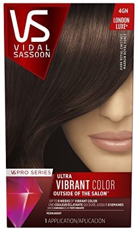 Vidal Sassoon Pro Series London Luxe Hair Color Kit, 4GN Dark Royal Chestnut by Vidal Sassoon