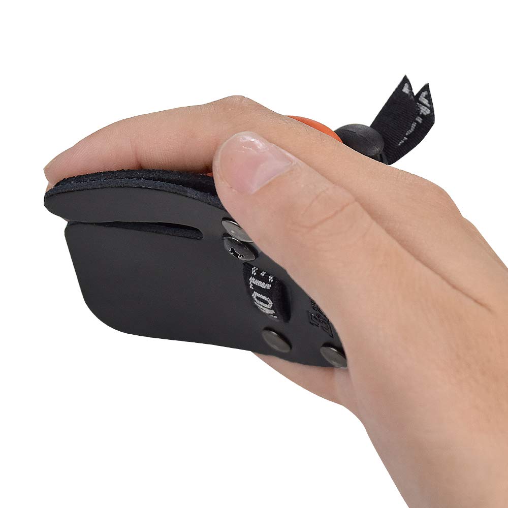 OUTDOOR ELONG Archery Black Hand Right Bow Recurve Leather Suede and