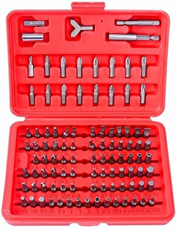 100pc. SECURITY TAMPER PROOF BIT SET,TORQ,HEX,SPANNER,TRI WING, GREAT 4 TECHS.