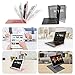 iPad Keyboard Case 10.5 Pro / 360 Degree Rotatable/Aluminum Shell Folio Case / 7 Color Backlit/Bluetooth Keyboard/Auto Sleep-Wake for 2017 Apple iPad Pro 10.5/ (Black)
