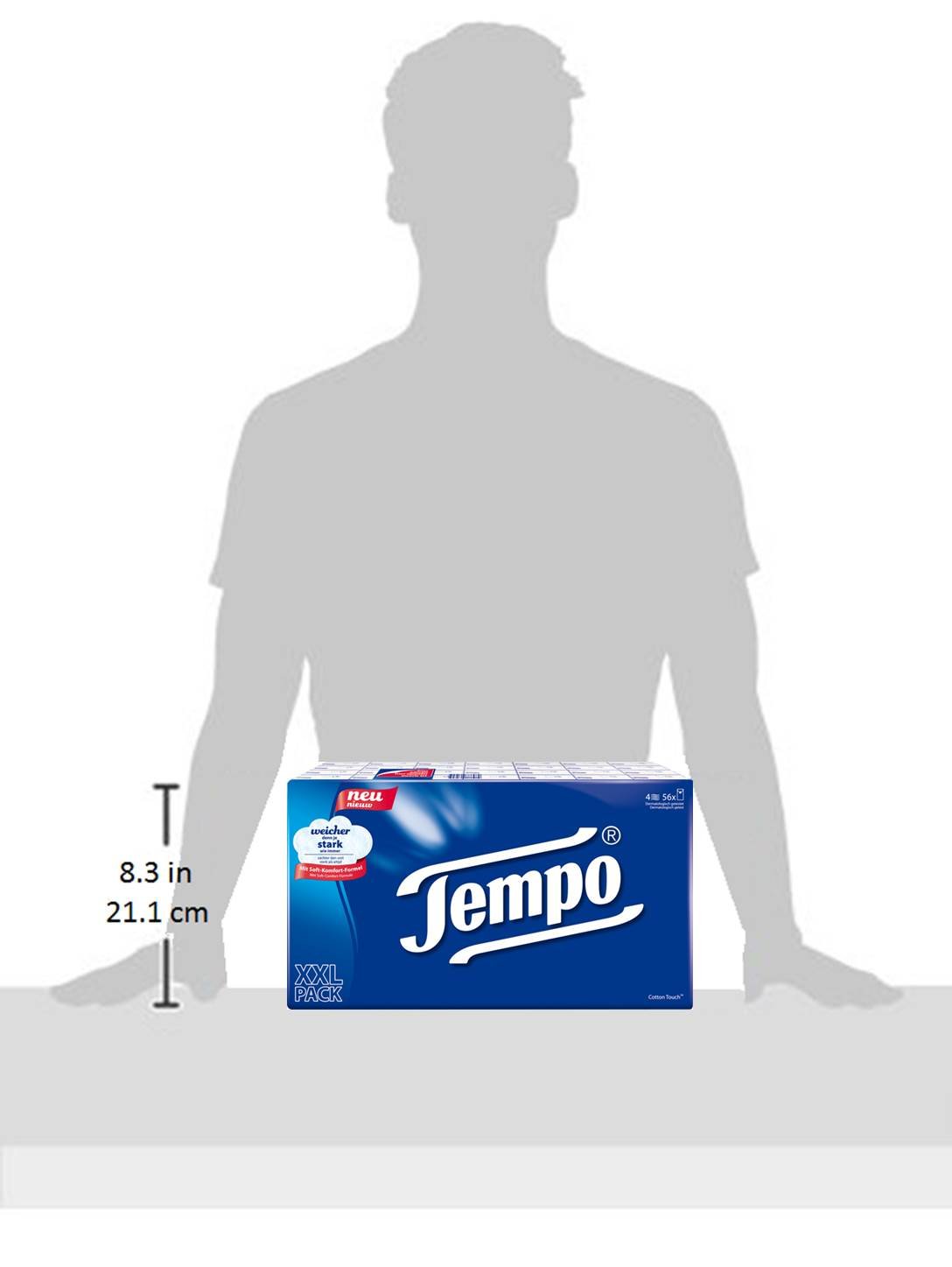Tempo 56 Packs Of Classic Cotton Touch Tissues
