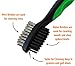 Voplop VL-BRSH Golf Brush and Club Groove Cleaner, Easily Attaches to Golf Bag, Deep Clean Iron Grooves, Cleaning Club Face, Bag Clip & Retractable Extension Cord, Green