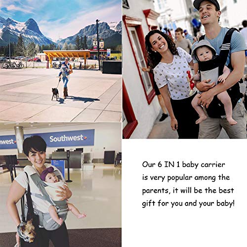 Bebamour Baby Carrier Newborn Ergonomic Convertible Baby Carrier