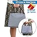 ToMike Insulated Lunch Bags for Women Fashionable Reusable Lunch Tote Cooler Bag Handbag For Women (Navy Blue)