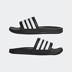 adidas Unisex Adilette Comfort Slides Sandal, Core