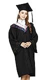 FLCH+YIGE Graduation Gown Cap Tassel Set for Adult
