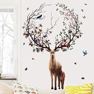 Mznm Adhesivos De Pared De Alces Literarios Sala Dormitorio Sala De