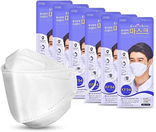 KF94 Particulate Respirator - KF94 Face Ma-s-ks, Respirator Face Safety Co-ver, Adaptable Nose Bar, Shipped from USA, Delivery Completed in 3-5 Days (6 Packs)