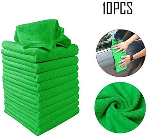 vobome 10 Pcs Car Cleaning Towel Sets Mini Microfiber Cleaning Cloth Absorbent Dish Cloth Kitchen Wash Duster Cloths Dish Rags Lens Cloths
