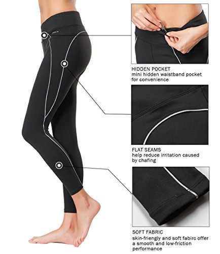 image for Dragon Fit Compression Yoga Pants Power Stretch Workout Leggings with 