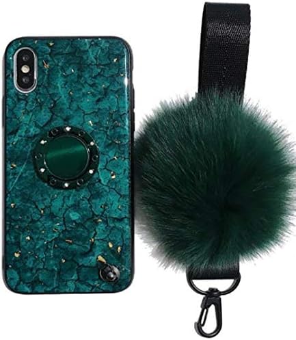 Lozeguyc iPhone XS Max Ring Stand Case,iPhone XS Max Luxury Soft Hard Back Case Shiny Ring Stand Cover for iPhone XS Max 6.5 Inch-Green