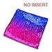 Play Tailor Sequin Pillow Cover Cushion Covers 16x16in Flip Sequins Decorative Throw Pillow Case, Silver and Blue Royal Fuchsia