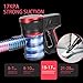 MOOSOO Cordless Vacuum Cleaner 17Kpa Strong Suction 2 in 1 Stick Vacuum Ultra-Quiet with Handheld Vacuum Cleaner Multiple Brush K17