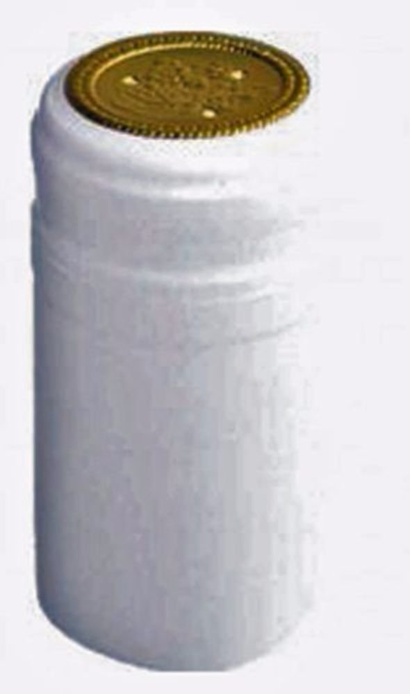 1 X White PVC Shrink Capsules-30 Per Bag by L.D.Carlson Company