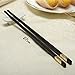 5 Pairs Melamine Chopsticks. Reusable Luxury Chopstick Set. A Wooden Replacement Made With Non-Toxic Dishwasher Safe Melamine. (Black)