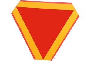 OSOLADY Reflective Triangle Sign for Slow Moving Vehicles Height Warning Sign for Trucks Golf Carts and More