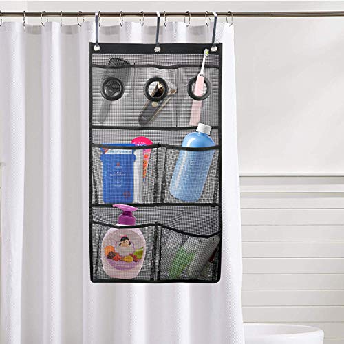 image for Foloda Quick Dry Hanging Mesh Shower Caddy Bath Organizer with 7 Pocke