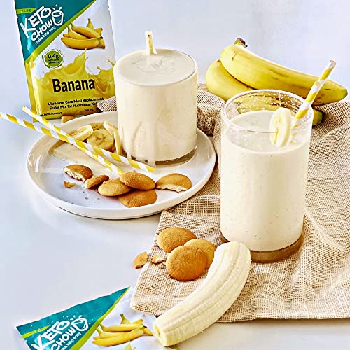 Keto Chow Banana Keto Meal Replacement Shake Powder Nutritionally