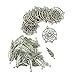 Baosity 120pcs Vintage Alloy Metal Dream Catcher Charms Pendant + 100pcs Feather Leaf Jewelry Finding