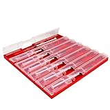 Syringe Tray - 7 Compartment Red- Made in the Usa