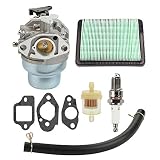 Butom Carburetor with Gasket Spark Plug Fuel Air Filter kit for Honda GCV160 GCV160A GCV160LA HRB216 HRS216 HRR216 HRT216 HRZ216 Carb Lawn Mower