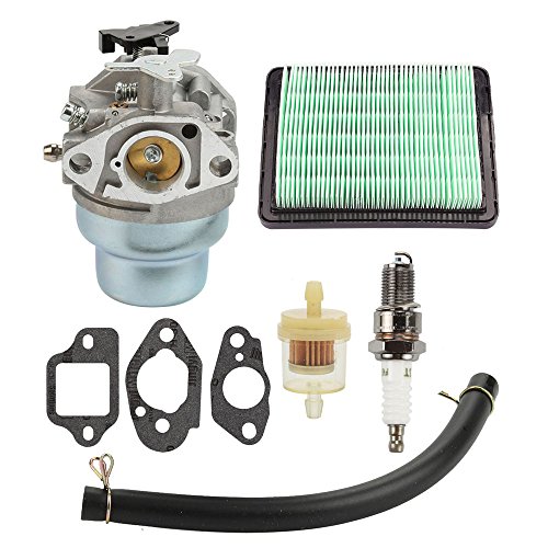 Butom Carburetor with Gasket Spark Plug Fuel Air Filter kit for Honda GCV160 GCV160A GCV160LA HRB216 HRS216 HRR216 HRT216 HRZ216 Carb Lawn Mower