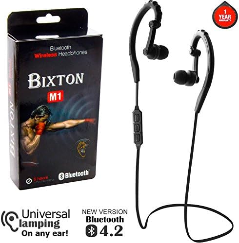 Bluetooth Wireless Earbuds For iPhone, Android, and Other Smartphones, Sports Headphones for Running with Universal Clamping on Any Ear and Mini Headset with Built-in Mic