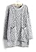 Women's Fashion Cable Knitted Crewneck Casual Pullovers Sweater