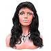 Eayon Hair ® Body Wave Lace Front Wig Brazilian Remy Human Hair for Women 130% Density 14 Inches #1B